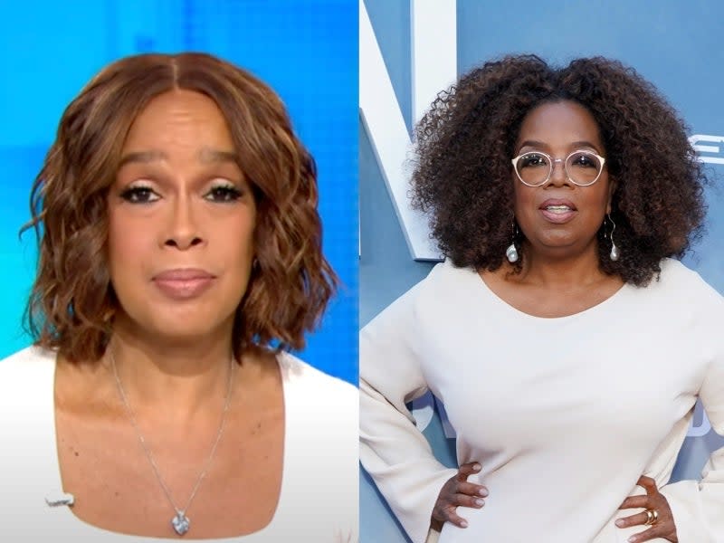 Gayle King says Oprah told her upcoming Meghan and Harry interview is ‘best she’s ever done’  (CBS This Morning / Getty )