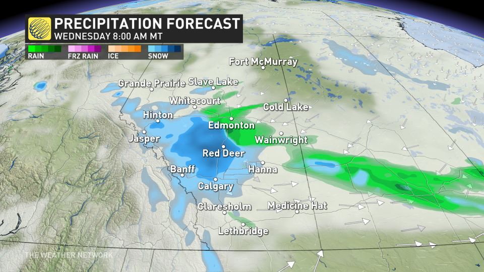 Baron_Alberta precipitation timing_Wednesday morning_April 30