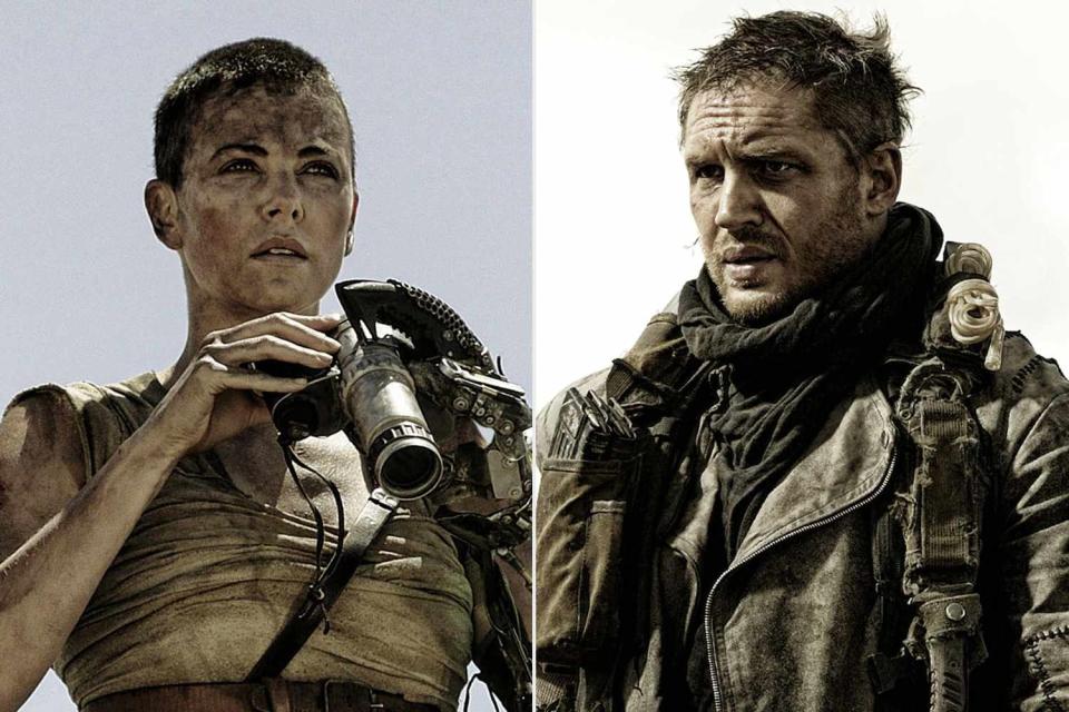 <p>Jasin Boland/Village Roadshow/Kobal/Shutterstock; Village Roadshow/Kobal/Shutterstock </p> Charlize Theron and Tom Hardy in 2015