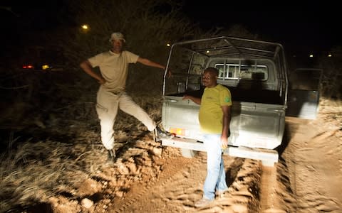 Members of the "Problem Animal Control Unit" on patrol in Kazungula. - Credit: Eddie Mulholland