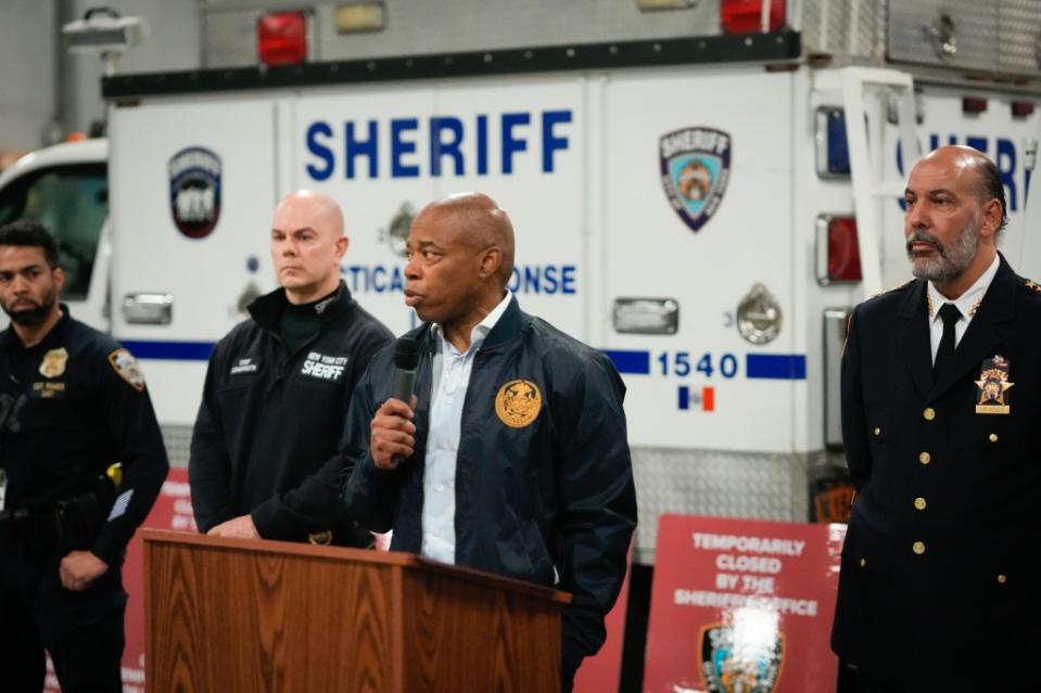 A state cannabis regulator refused to say how many illegal pot shops there are in New York while Mayor Eric Adams announced a “Padlock to Protect” program to close down illicit weed stores. Michael Appleton/Mayoral Photography Office