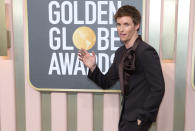 <p>BEVERLY HILLS, CALIFORNIA - JANUARY 10: 80th GOLDEN GLOBE AWARDS -- Eddie Redmayne arrives to the 80th Golden Globe Awards held at the Beverly Hilton Hotel on January 10, 2023. -- (Photo by Robert Gauthier / Los Angeles Times via Getty Images)</p> 