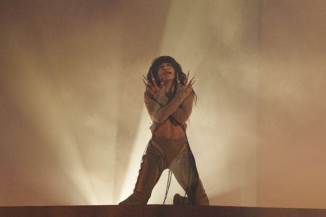 Swedish entrant Loreen during the dress rehearsal for the Eurovision Song Contest final at the M&S Bank Arena in Liverpool 