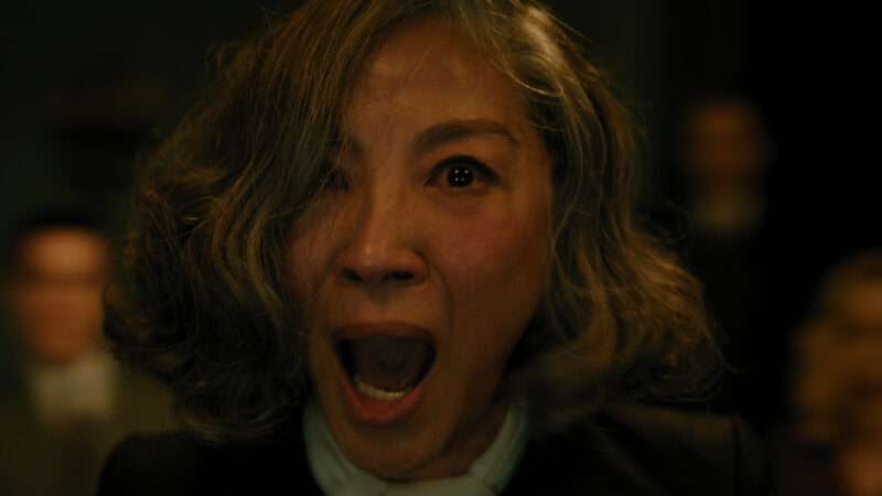 Michelle Yeoh as Mrs. Reynolds in "A Haunting in Venice"