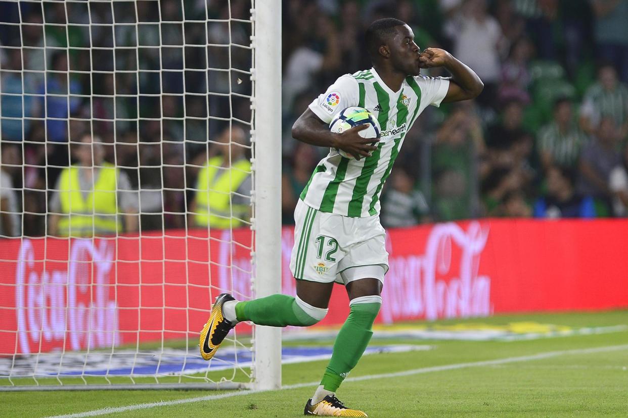 Back with a bang: Campbell scored in his first appearance of the season for Betis: AFP/Getty Images