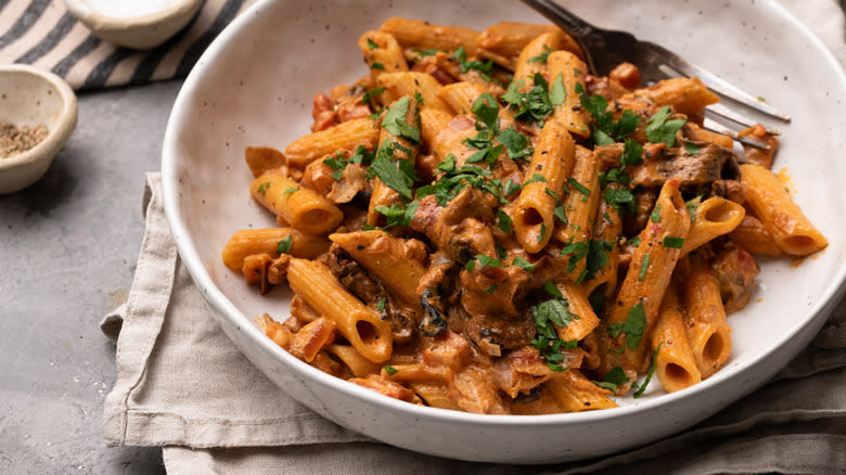 woodsy warming penne boscaiola 