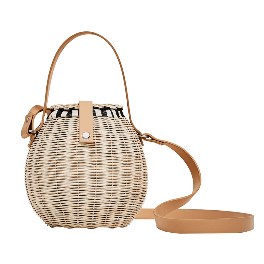 Raffia Bucket Bag