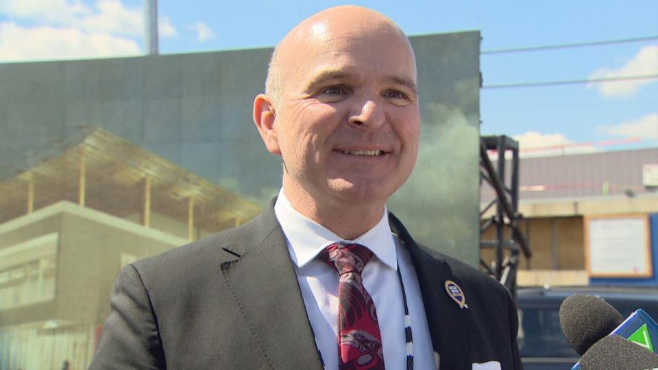 Edmonton Centre MP Randy Boissonnault speaks about the federal government's investment in Boyle Street Community Services' new location.