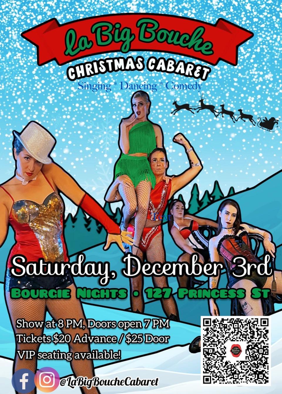 La Big Bouche Christmas Cabaret is Dec. 3 at Bourgie Nights.