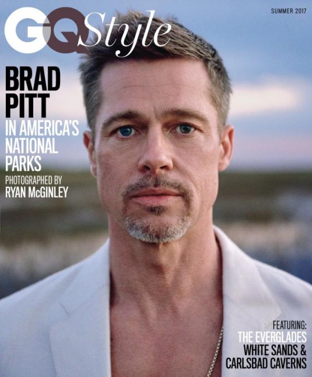 Brad Pitt poses up a storm for GQ Style in first interview since