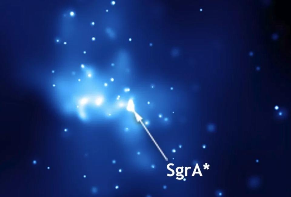 Vista en Rayos X de la región Sagitarius A, donde se aloja el agujero negro en el centro de nuestra galaxia | imagen Chandra X-Ray Observatory.