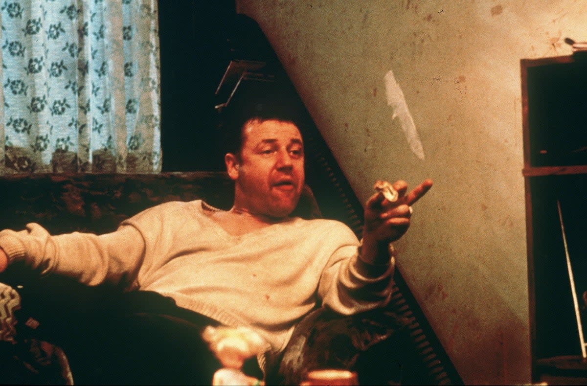 Making his point: Ray Winstone in ‘Nil by Mouth’ (Jack English/Group Ltd/Luc Besson/Kobal/Shutterstock)