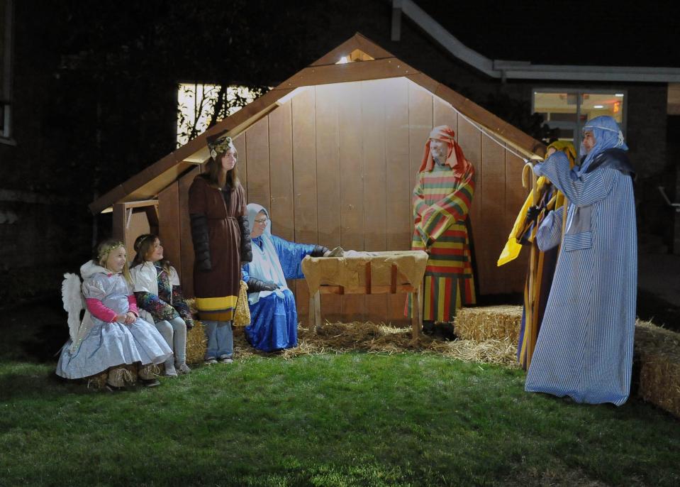 Christ United Church of Christ had a live nativity during Home for the Holidays on Friday evening.