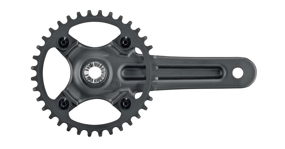 Campagnolo Ekar GT affordable aluminum alloy mechanical 1x13sp gravel groupset, crankarm backside