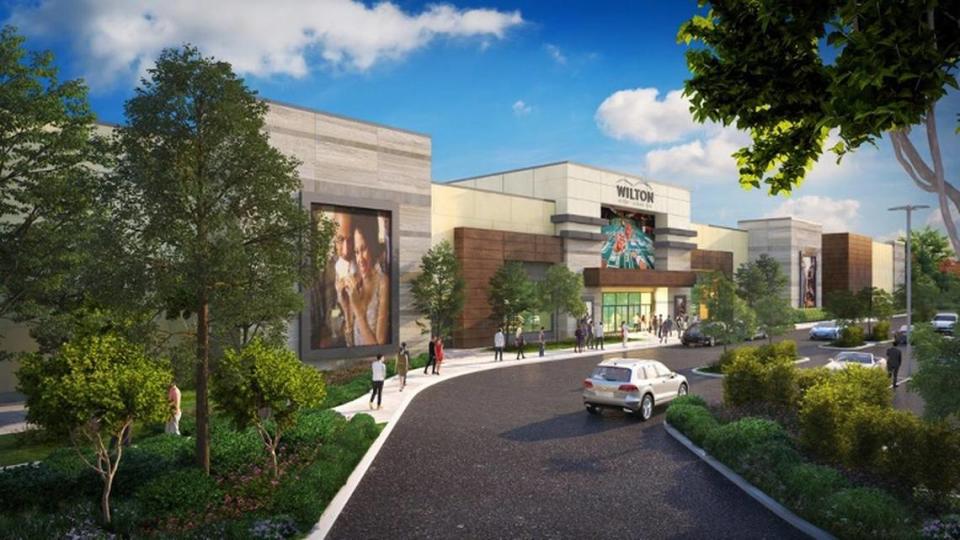 An artist’s rendering showing the front of Sky River Casino, set to open next year in Elk Grove, has been released in a gallery of images. The Wilton Rancheria casino broke ground Tuesday at the former “Ghost Mall” site south of Sacramento.