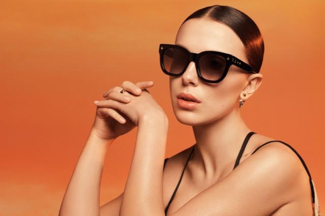 Louis Vuitton on X: Introducing #LouisVuitton's new sunglasses collection.  With elegant, yet bold lines, the new precious details are inspired by the  Maison's ionic creations. Discover the campaign starring #LousAndTheYakuza,  #MillieBobbyBrown and #