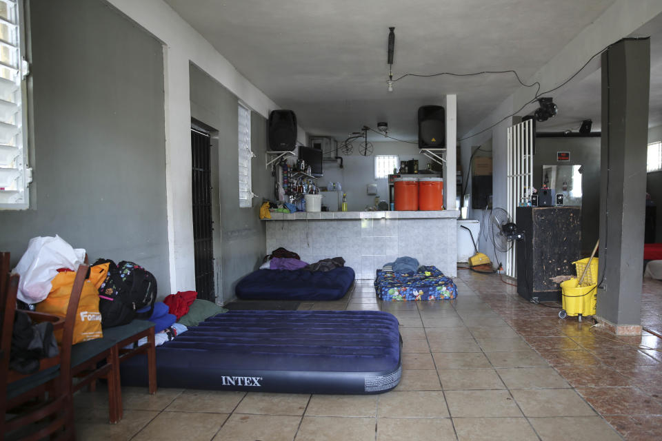 Three displaced families turned a nearby bar into a shelter.&nbsp;Can&oacute;vanas, Puerto Rico. October 14, 2017.