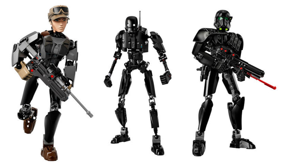 <p>These larger character builds have become a bit of a hit… and the Rogue One additions look rather cool. Personal favourite? It’s got to be K-2SO. <i>Picture Credit: LEGO</i></p>