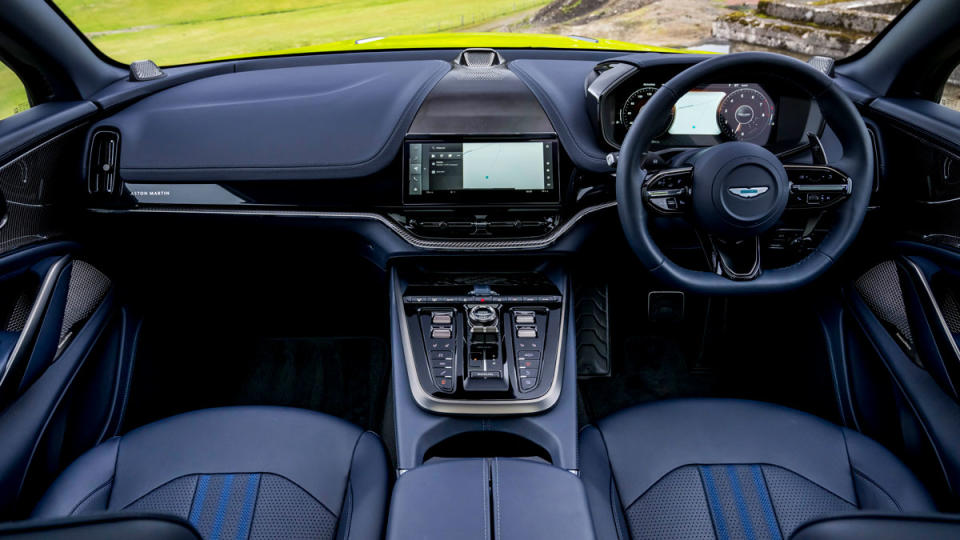 The interior of a 2025 Aston Martin DBX707.