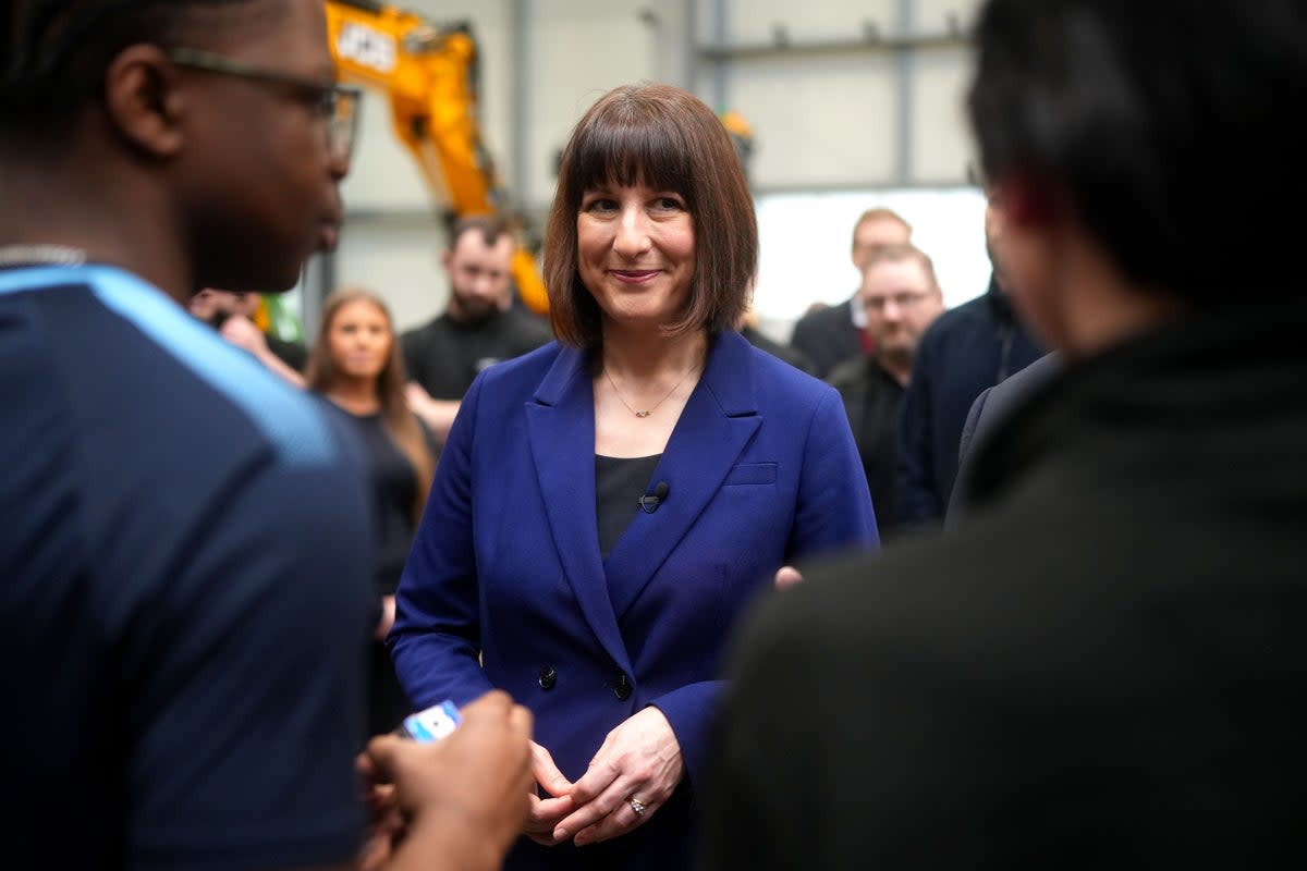 The shadow chancellor meets apprentices and technicians at the Manufacturing Technology Centre in Coventry in February  (Getty)