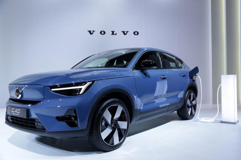 A Volvo C40 Recharge electric SUV.