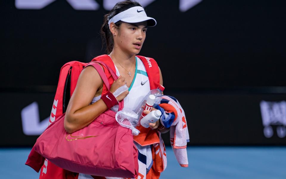 Emma Raducanu was knocked out of the Australian Open in the second round - GETTY IMAGES