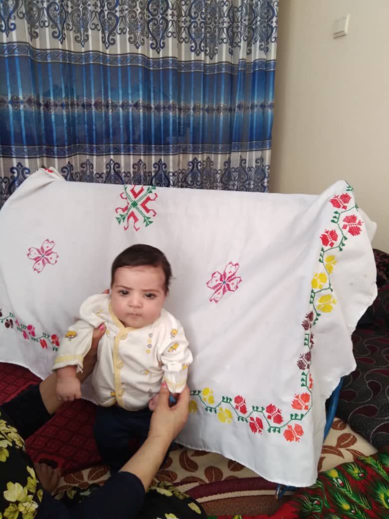 Sohail Ahmadi, around two-months-old, is seen in this handout picture taken August 2021 in Kabul, Afghanistan. Source: Courtesy of the Ahmadi family/Handout via REUTERS



