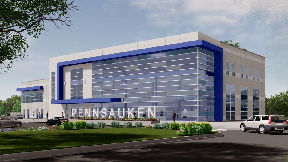 RSC Architects was retained by the Township of Pennsauken to design this 54,480-square-foot public library and municipal complex near its current buildings at Merchantville Avenue and North Crescent Boulevard (Route 322). Completion is expected in mid-2025.