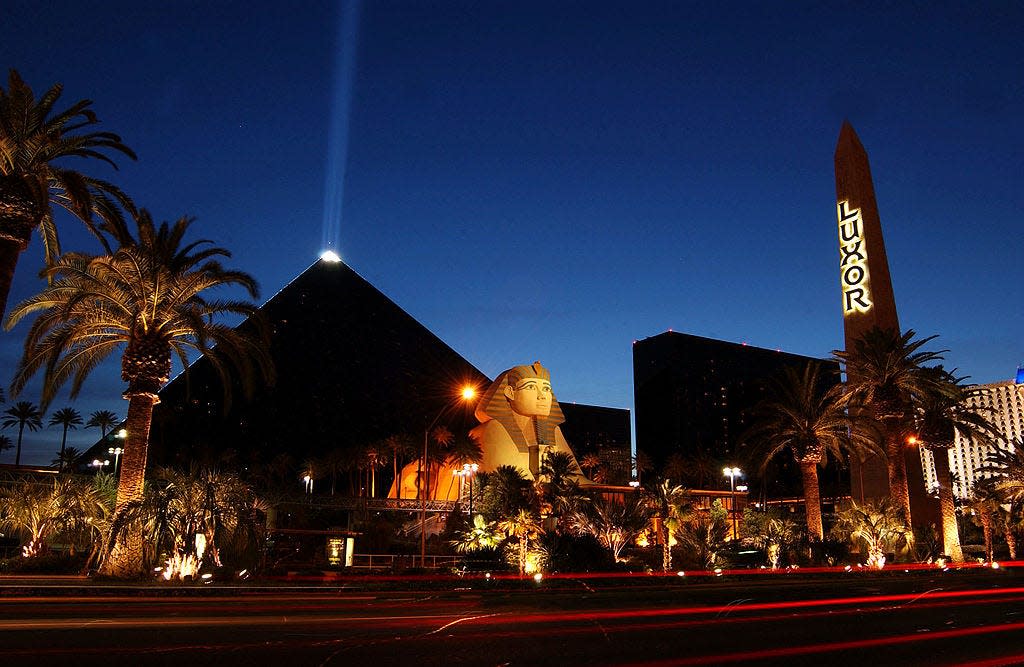 The Luxor Hotel and Casino is seen on May 30, 2002 in Las Vegas.