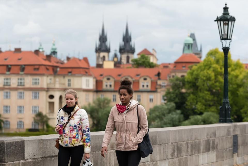 Walking across the Charles Bridge is usually a chore - getty