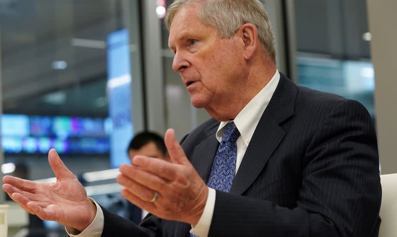 U.S. Agriculture Secretary Tom Vilsack is interviewed by Reuters in Washington