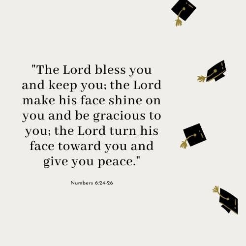 Graduation Bible Verse Numbers 6:24-26