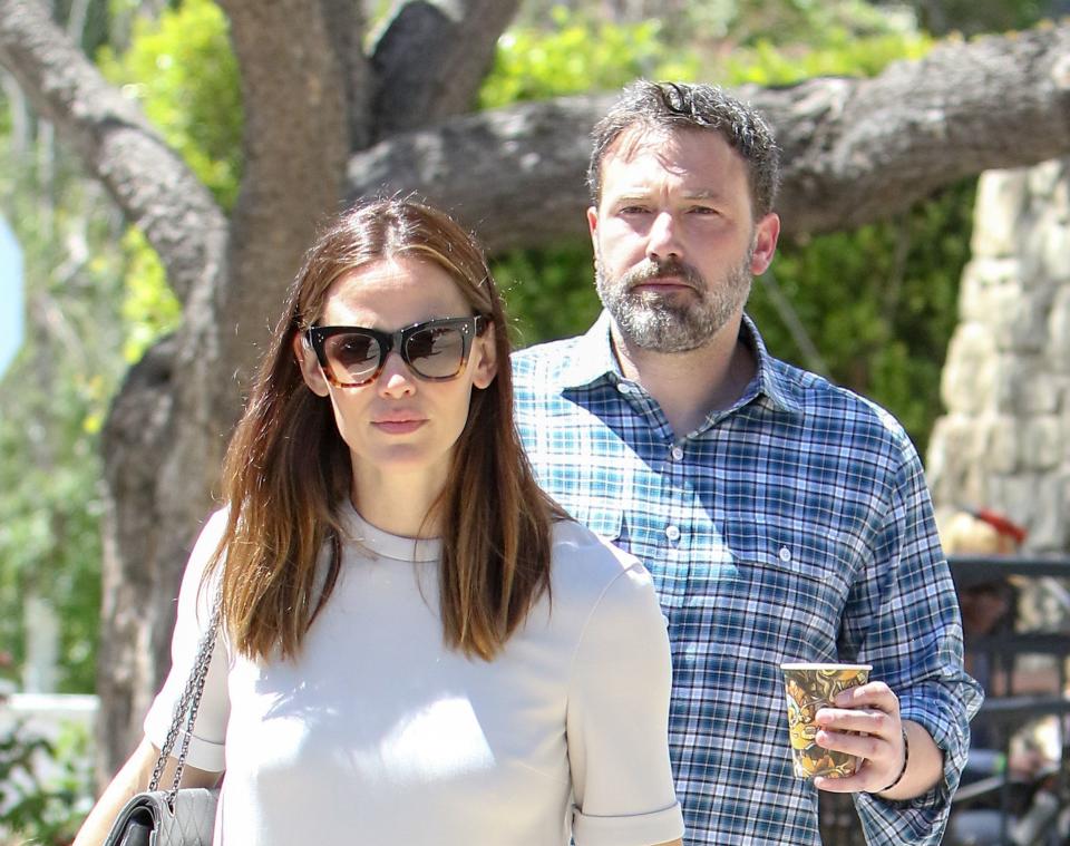 Jennifer Garner and Ben Affleck step out together in April 2017.&nbsp; (Photo: BG004/Bauer-Griffin via Getty Images)