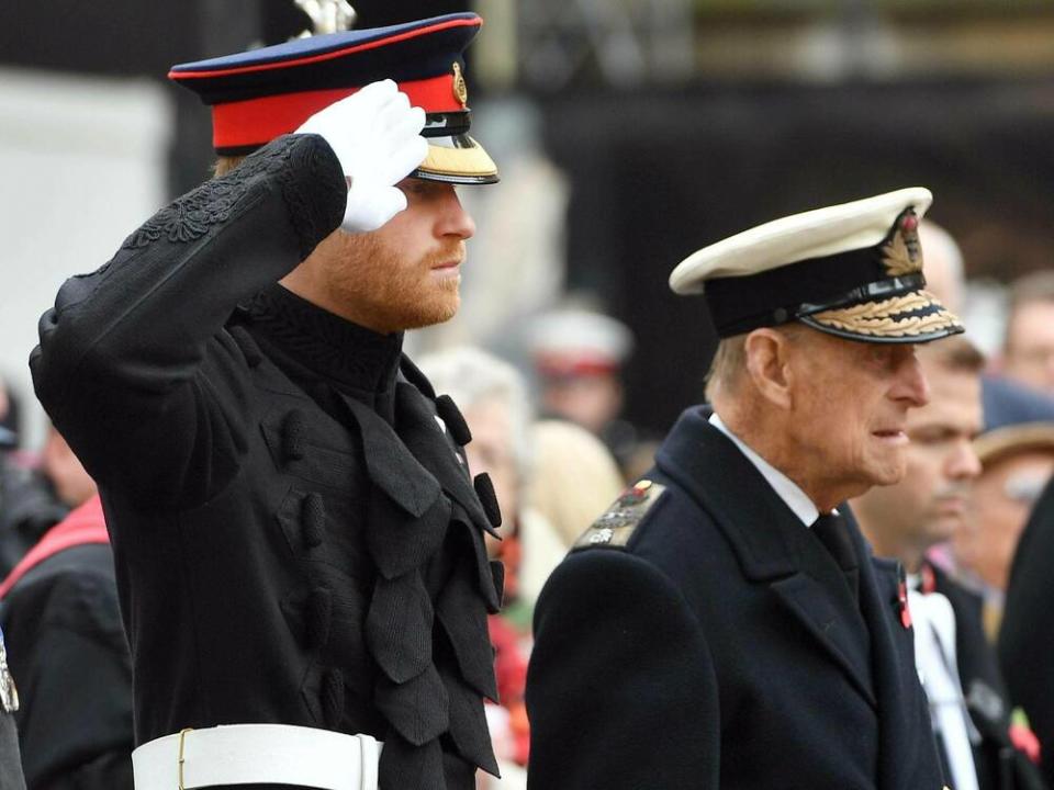 Prinz Harry (l.) und Prinz Philip im Jahr 2016 (Bild: imago images/Parsons Media)