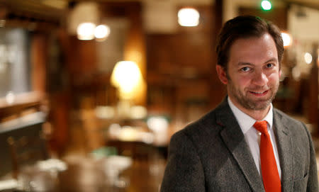 Emmanuel Moine, the manager of Glen Mhor Hotel, poses for a photograph in Inverness, Scotland, Britain March 8, 2019. REUTERS/Russell Cheyne