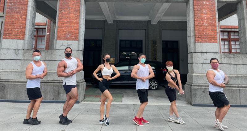 全民運聖火抵竹市　7健美選手「肌肉炸裂」迎接超養眼