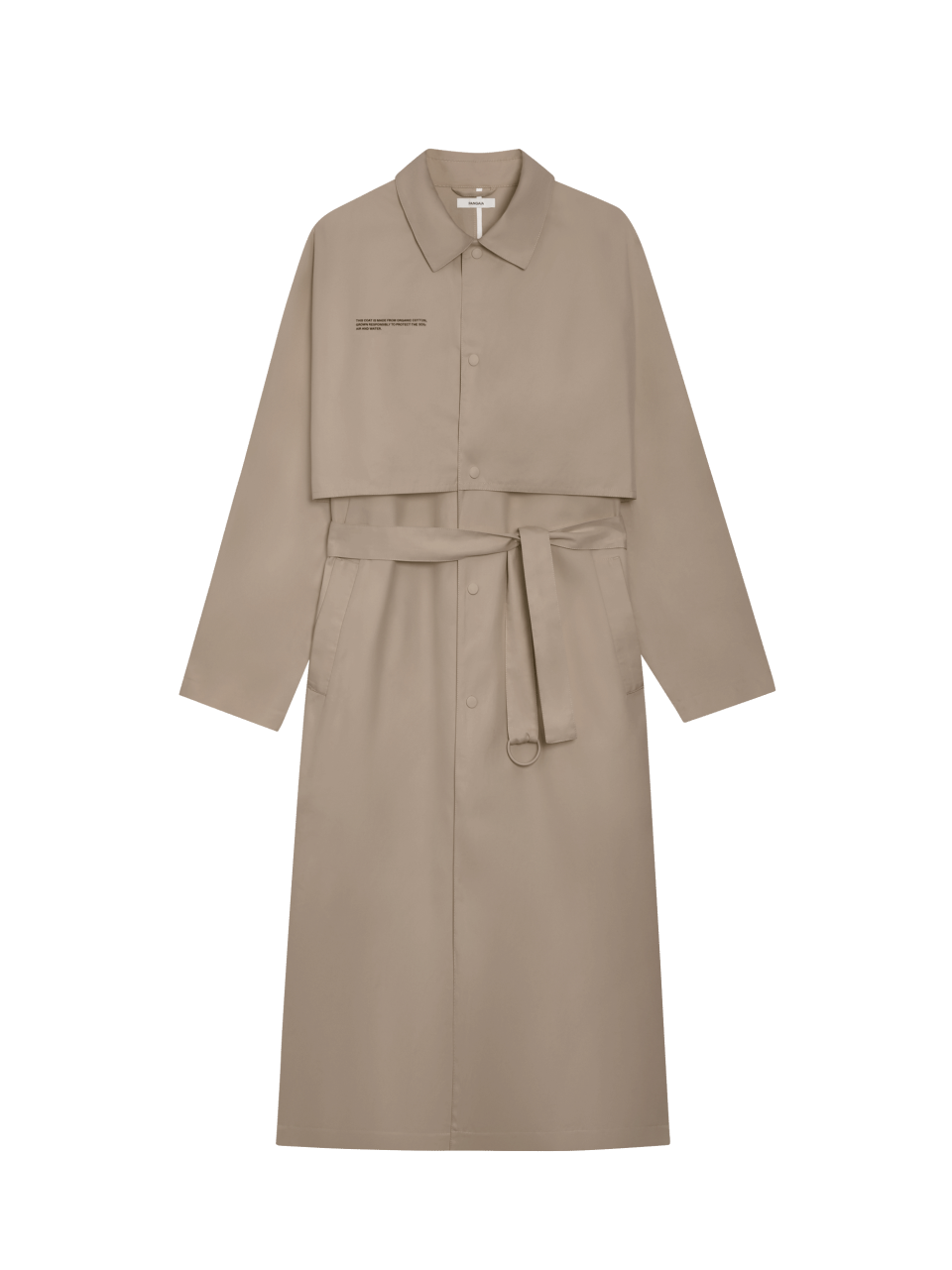 Cotton Trench Coat—taupe