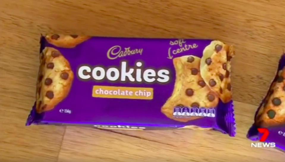 Helen Marrero’s daughter Isabel died after eating a Cadbury biscuit sent her into anaphylactic shock. Source: 7News