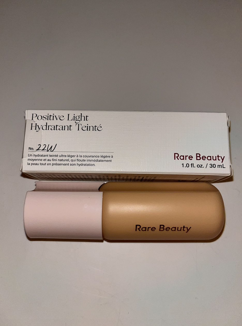 Rare Beauty Positive Light Tinted Moisturizer in my perfect shade, 22W
