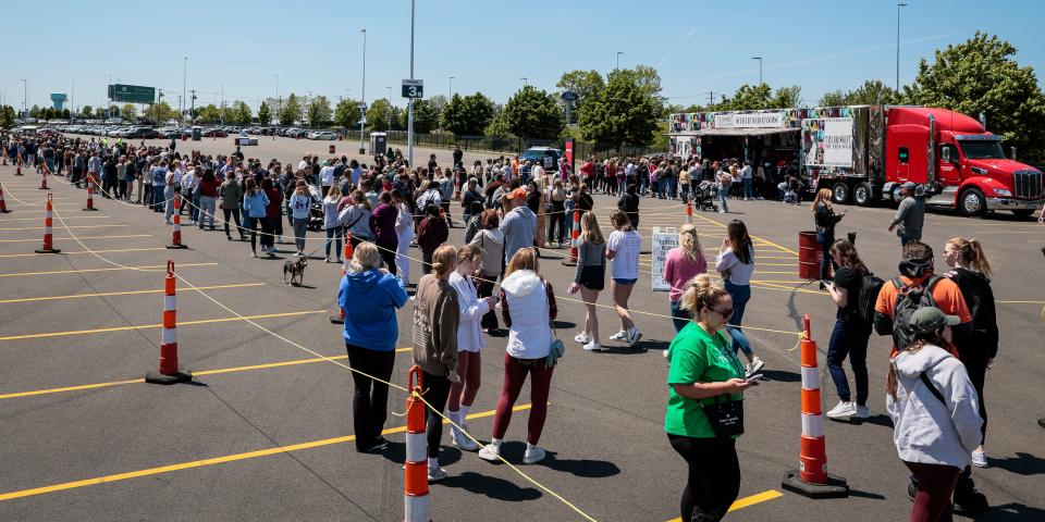 taylor swift eras tour merch line