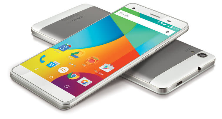 The Lava Pixel V1, an Android One phone available in India.