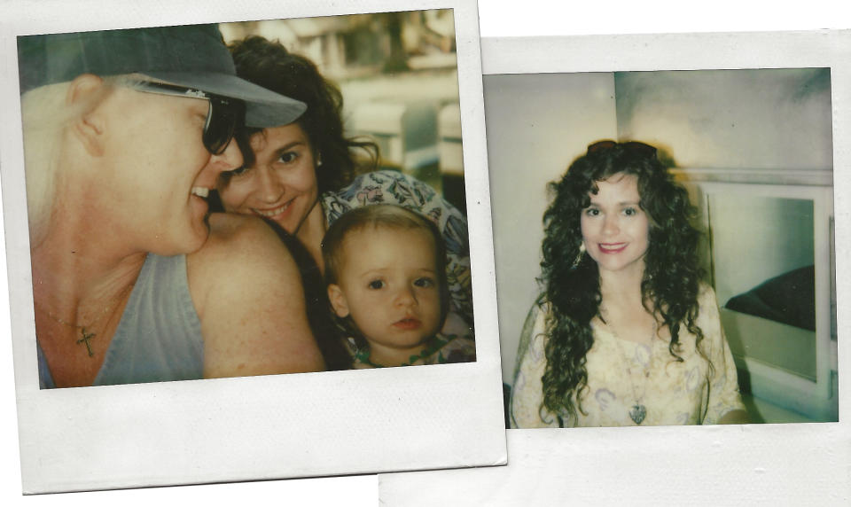 Family polaroids of Kunkel, Larson, and May. - Credit: Courtesy of Elsie May