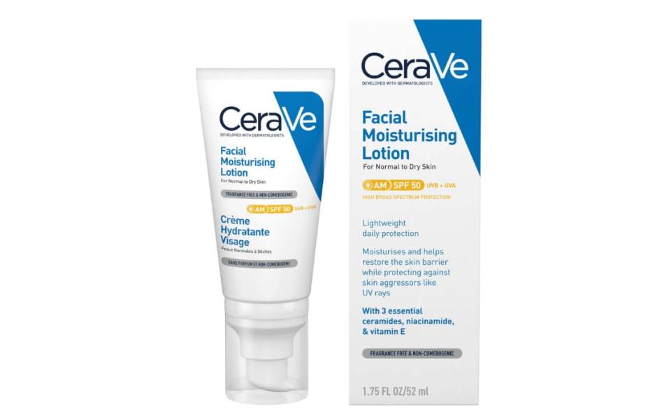 Cerave Facial Moisturising Lotion SPF50, £12, Look Fantastic 