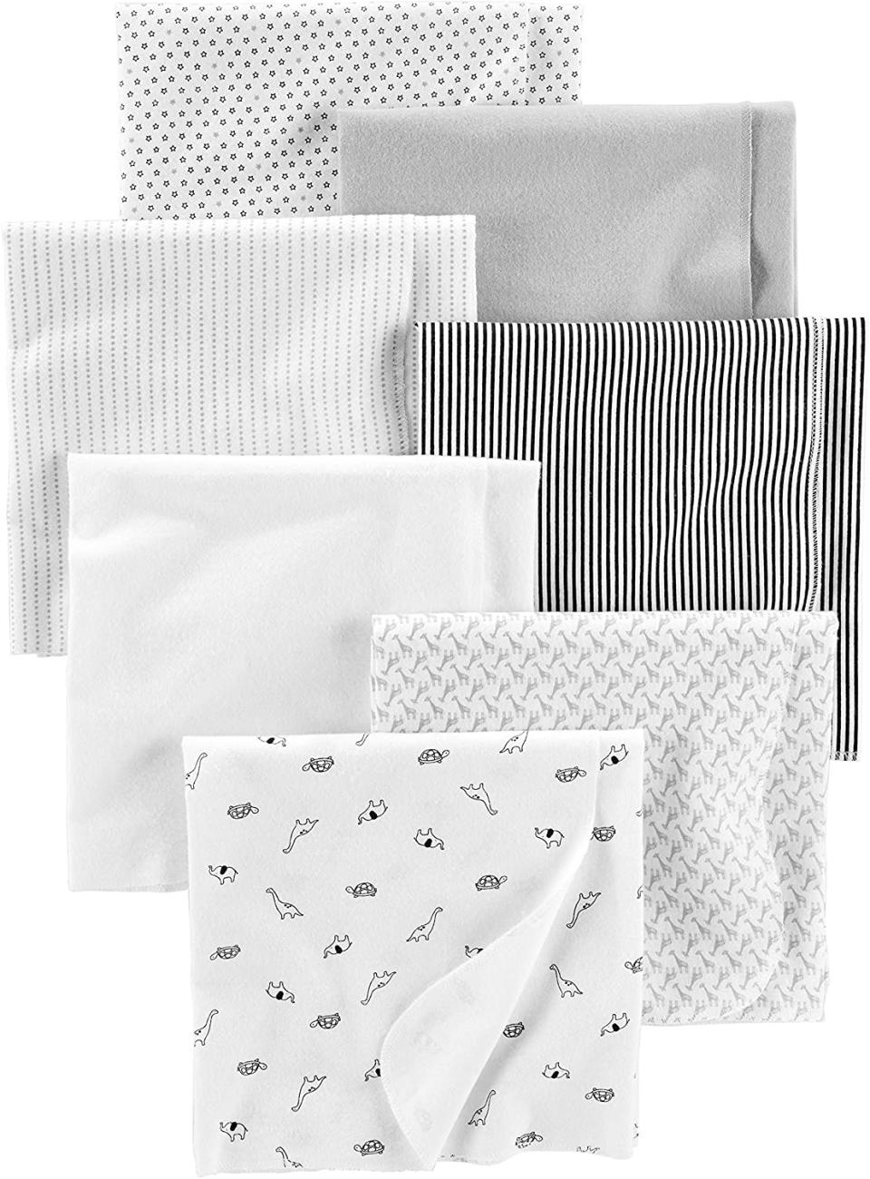 Simple Joys by Carter's Unisex Babies' Flannel Receiving Blankets