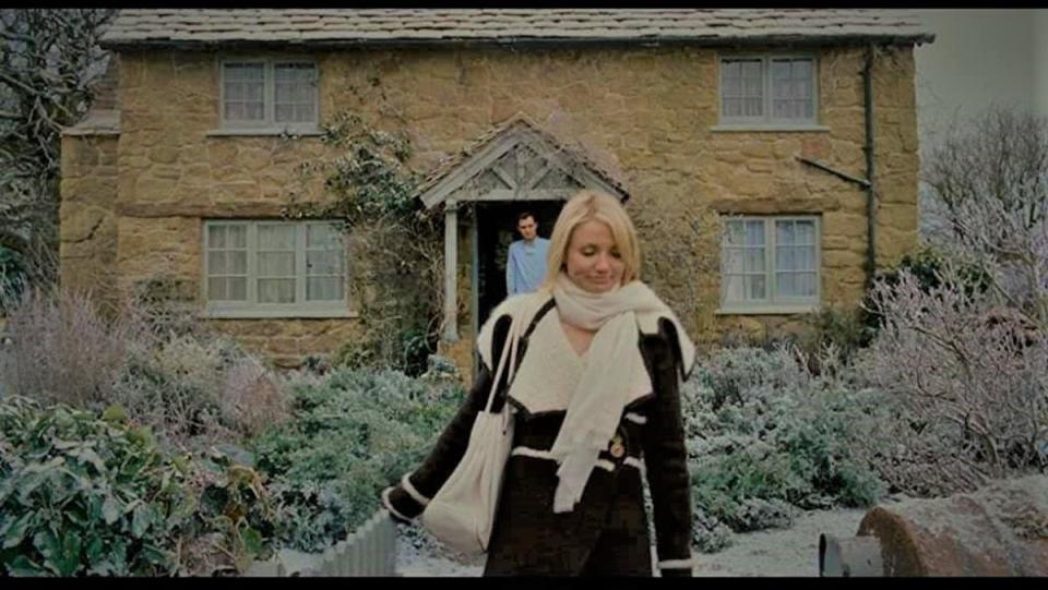Cameron Diaz at Iris cottage in the film The Holiday (Columbia Pictures)