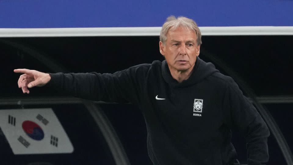 Klinsmann, seen here during the Asian Cup semifinal against Jordan, has been sacked as head coach of the <em>Taegeuk Warriors</em>. - Masashi Hara/Getty Images