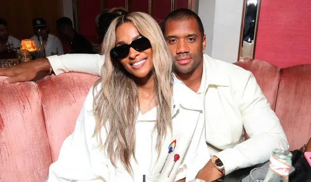 <p>Eric Charbonneau/Getty</p> Ciara and Russell Wilson