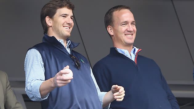 Eli and Peyton. Image: Getty