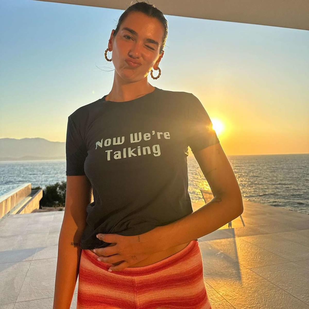 Dua Lipa Just Wore a Sheer, Floor-Length Gown to the Beach