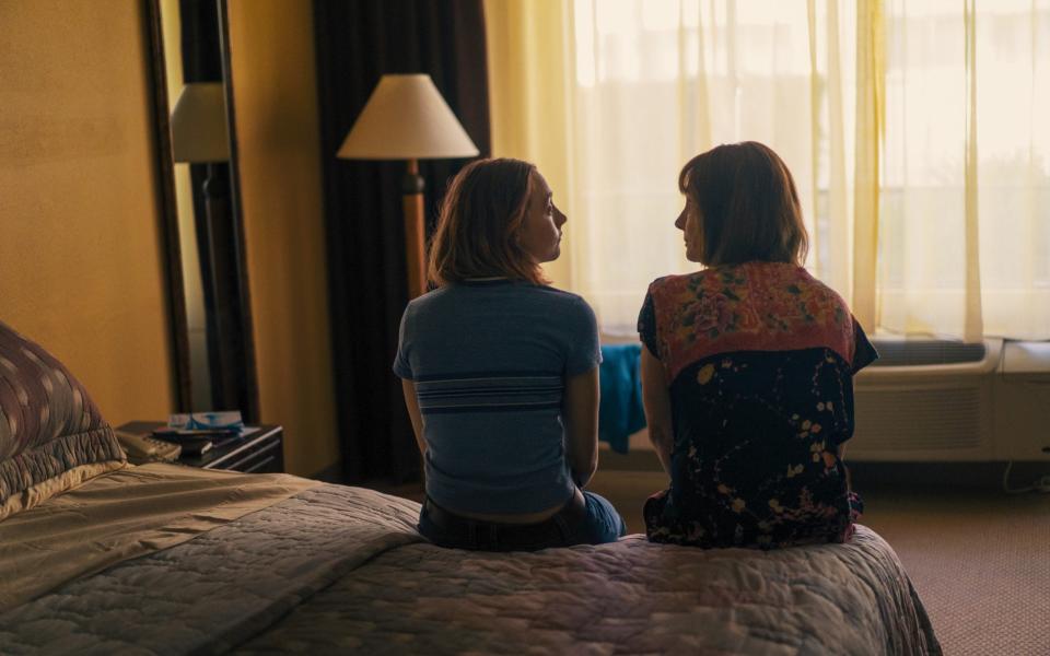 Saorsie Ronan and Laurie Metcalf in Lady Bird - A24